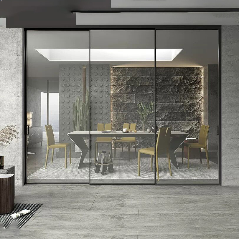 Aumegi Best Selling Slide Door Glass Sliding Door Panel Sliding Doors Panels