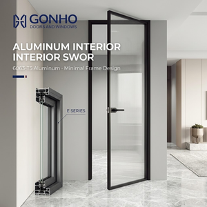 Aluminum Interior Swing Door with Glass Panel