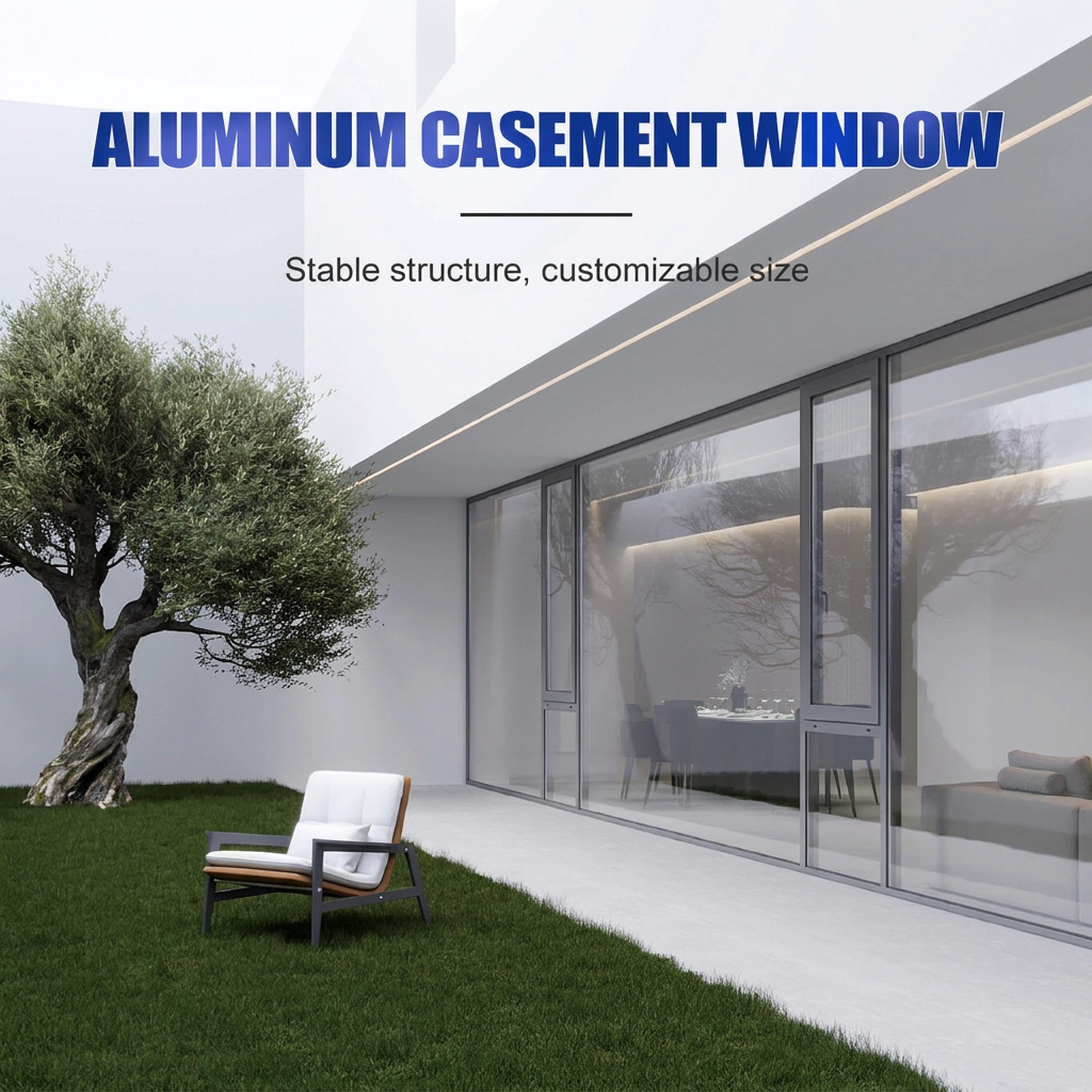 Aluminum Casement Window Commercial Shop Front Storefront Office Building Complex Exterior Facade Entrance