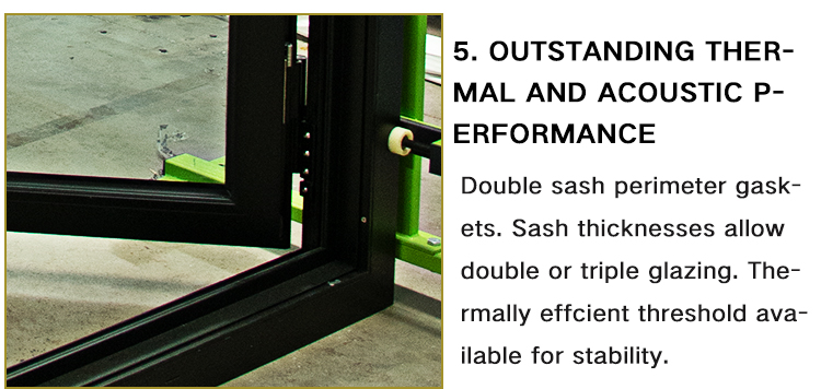 Hihaus Custom Glass Double Swing Door for Villa and Courtyard Aluminum Frame Tempered Glass Sakya Door