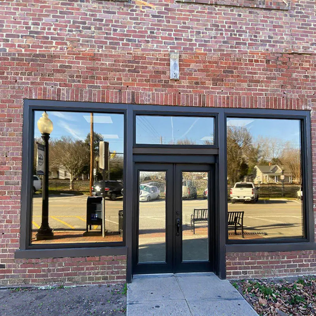 Bestselling Durable Modern Commercial Left Hand (LH) Aluminum Alloy Frame Tempered Glass Waterproof Storefront Door Model 009 1