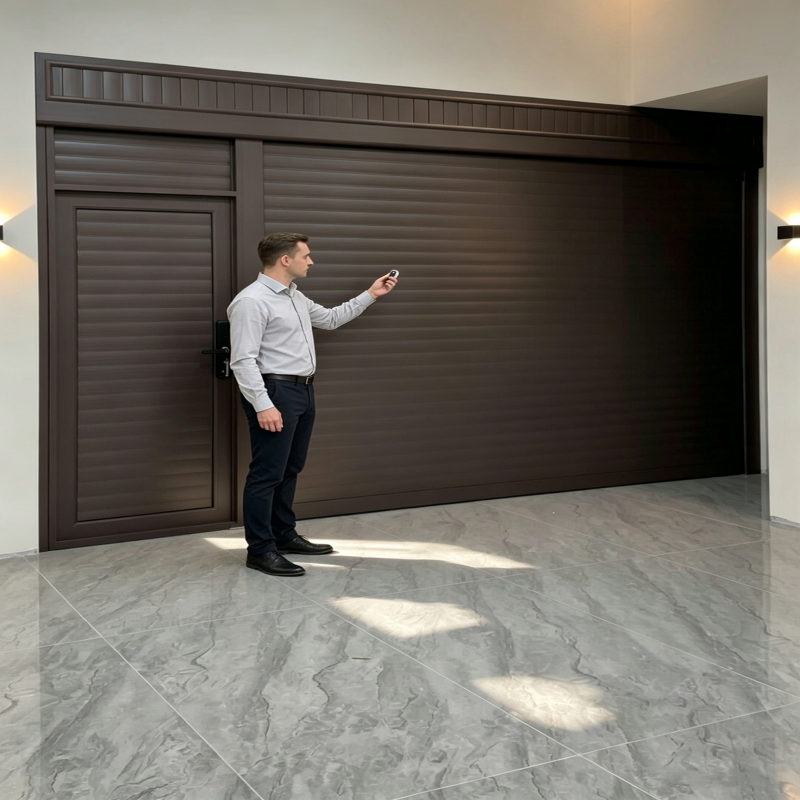Automatic Aluminum Alloy Roller Shutter Door Custom Size Rolling Gate for Commercial Shop Garage Warehouse