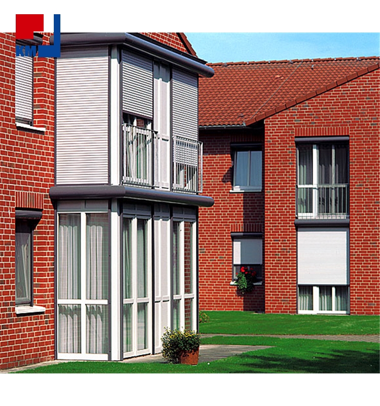 USA Standard Modern Villa Aluminum Alloy Outdoor Hurricane Impact Windproof Vertical Roller Shutter Door Thermal Insulation
