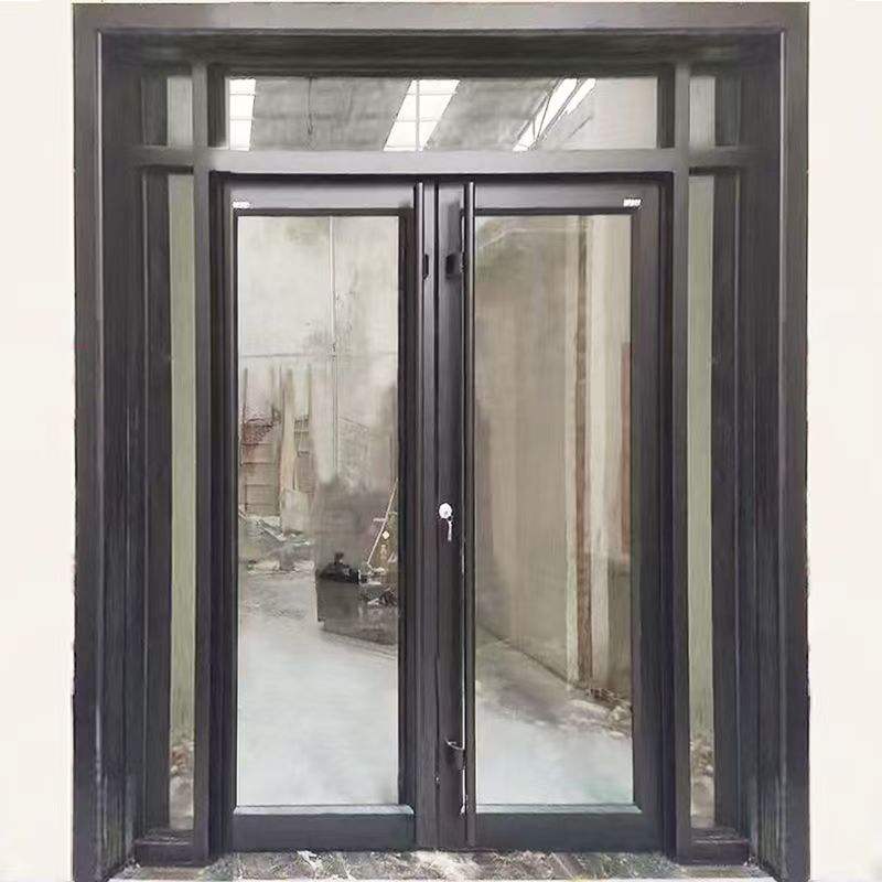 Bestselling Durable Modern Commercial Left Hand (LH) Aluminum Alloy Frame Tempered Glass Waterproof Storefront Door Model 009 1