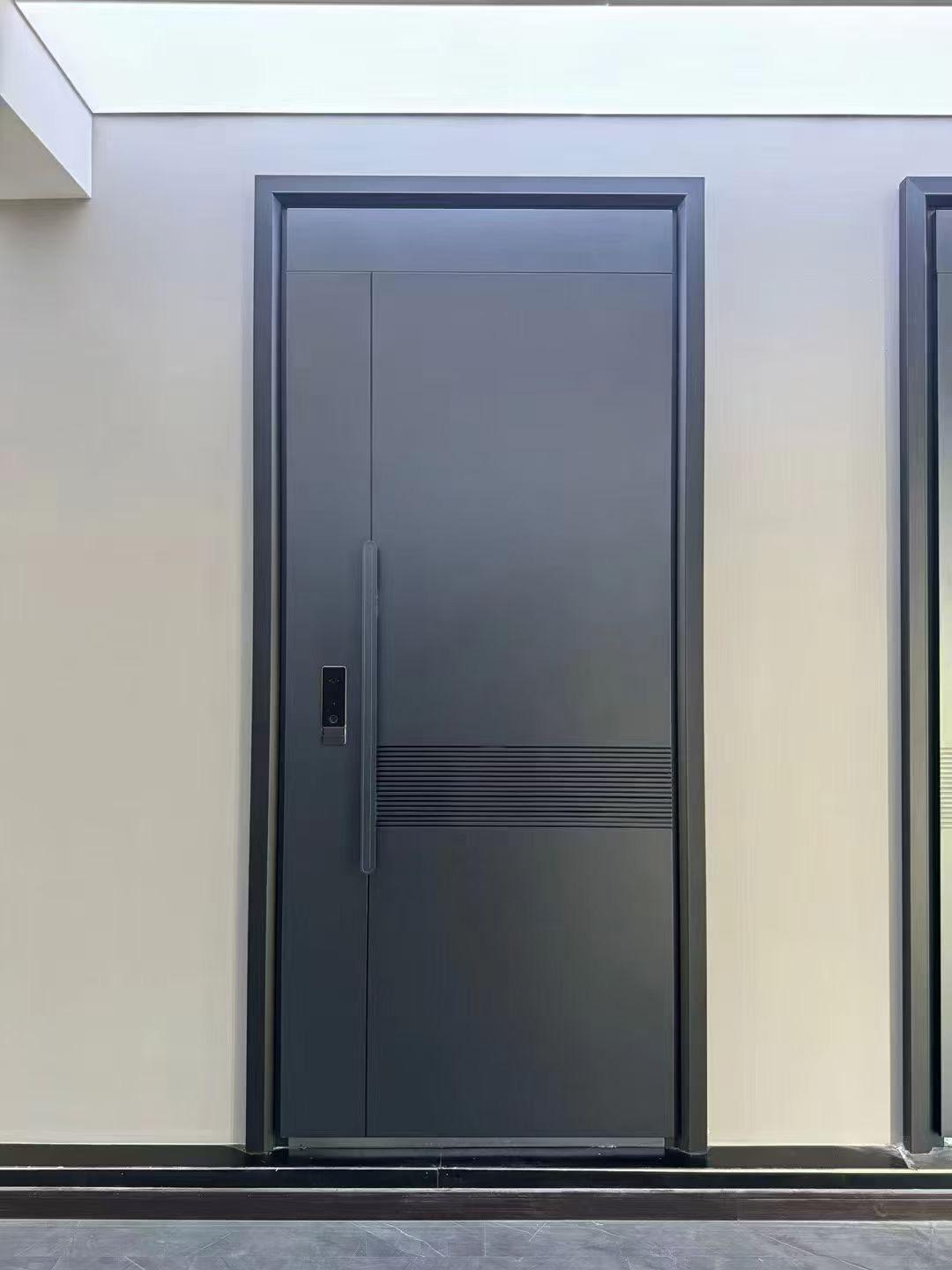 Factory Direct Supply Modern Design Customized Aluminum Alloy Main Entrance Door For House