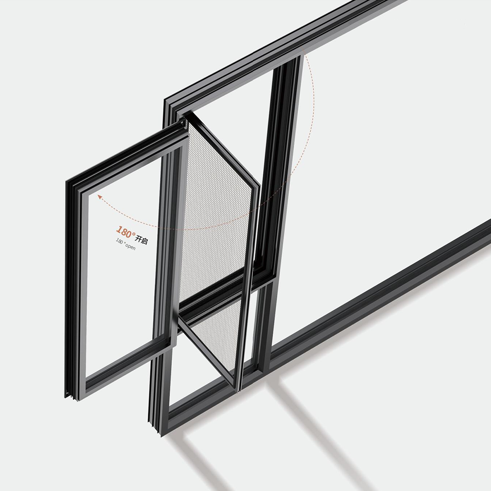 Natural Ventilation Aluminum Tilt Window for Bathroom Soundproof Double Glazed Thermal Break Modern