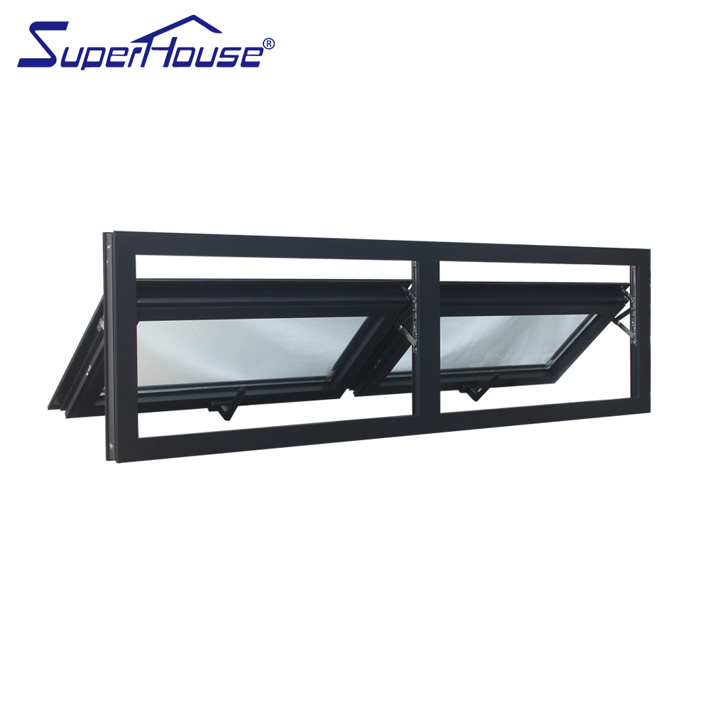 Superhouse China Sound Insulation Aluminium Roof Swing Window for Villa