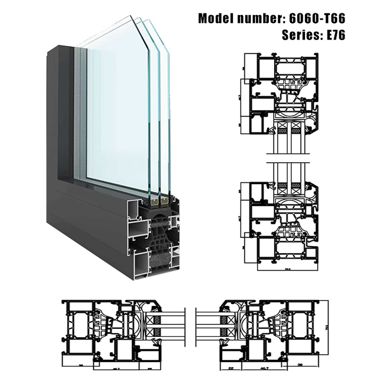 Thermal Break Vertical Opening Double Glazed Aluminum Folding Window with Windproof Feature Modern Design for Outdoor Hotel Use