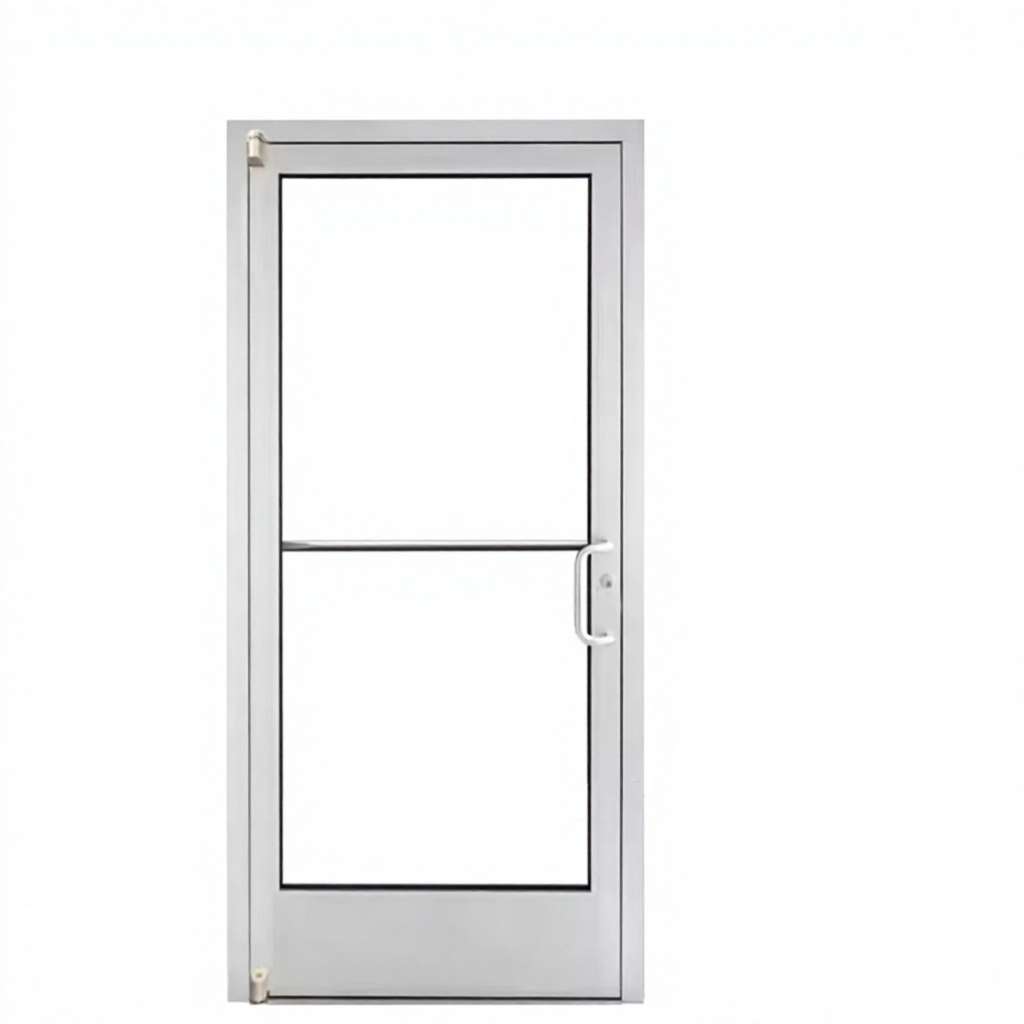 Bestselling Durable Modern Commercial Left Hand (LH) Aluminum Alloy Frame Tempered Glass Waterproof Storefront Door Model 009 1