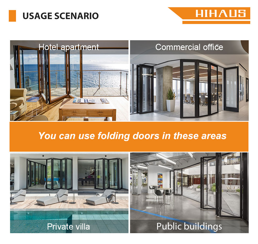 Hihaus 2027 Style Commercial Glass Door Office Store Shopping Mall Front Aluminum Spring Door