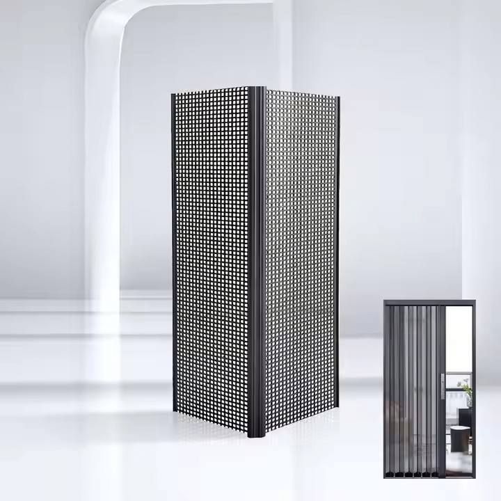 Custom Anti-Mosquito Anti-Theft Diamond Mesh Folding Door Aluminum Alloy Flat Mesh Push-Pull Invisible Window Stainless Steel