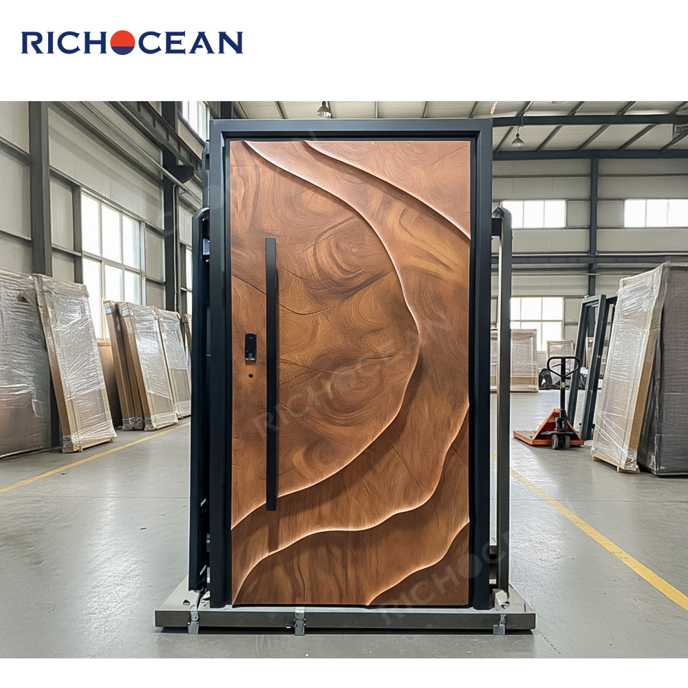 Richocean Luxury Bulletproof lamborghini Front Entry Door Aluminum Storm Security Voordeur Residential Doors