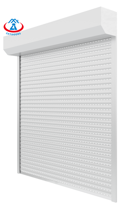 ZHTDOORS Foshan Factory Economical and Affordable Roller Shutter Garage Door Double Shading Tambour Roller Shutter Doors