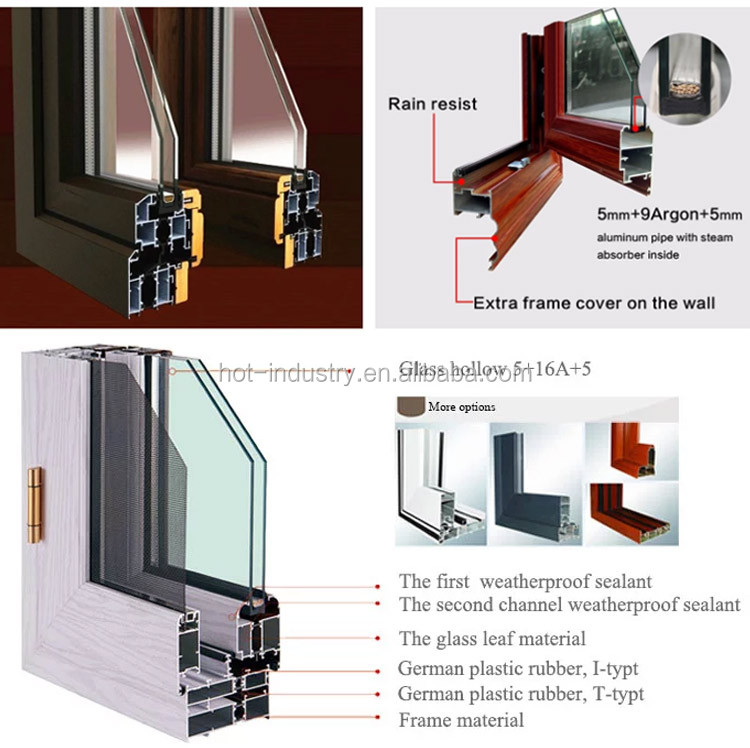 House Aluminum Glass Door House Casement Door Aluminum Glass Swing Door Aluminium Double Glazed