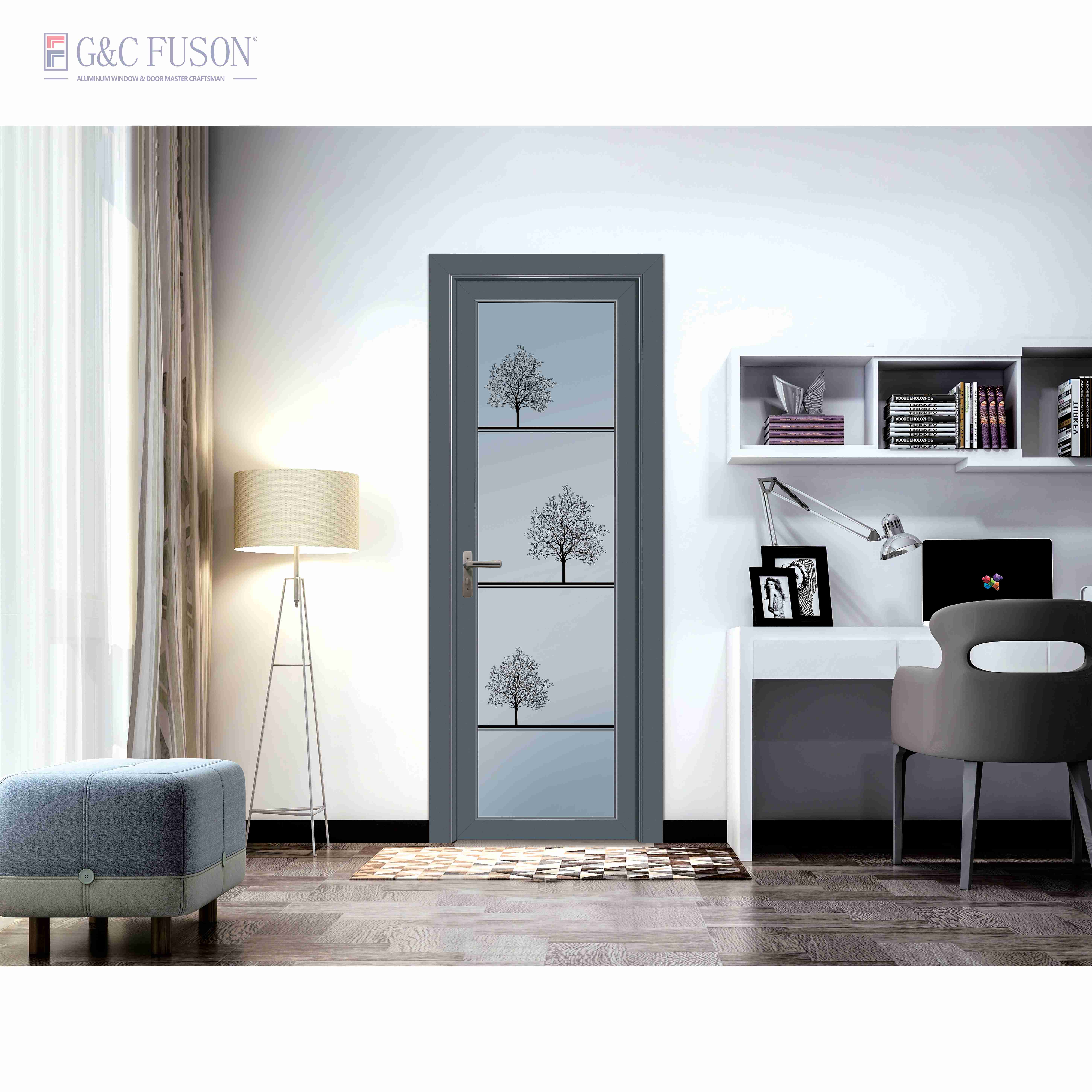 Customized Black Aluminium Frame Casement Doors Handle With Tempered Glass Swing Double Glazing French Casement Window On Sale