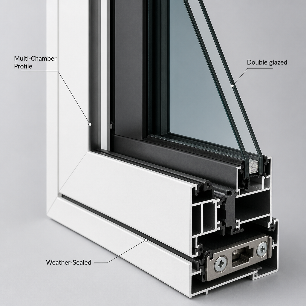 High Performance Electric Aluminum Roof Skylight Window Double Glazed Soundproof Custom Sizes for Villa Projects