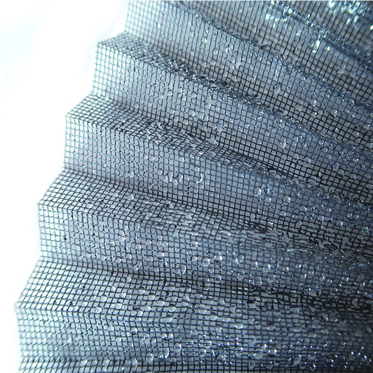 High Quality Aluminium Alloy Frame Sliding Door and windows Polyester Plisse Pleated Folded Mosquito Net Fly Screen Mesh
