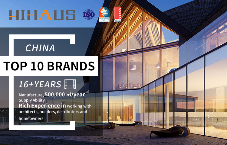 Hihaus aluminium accordion folding patio doors