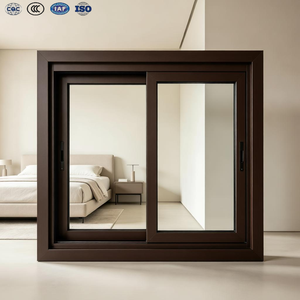 Custom Black Aluminum Casement Windows Energy Efficient Thermal Break Triple Glazed Aluminum Windows With Grid