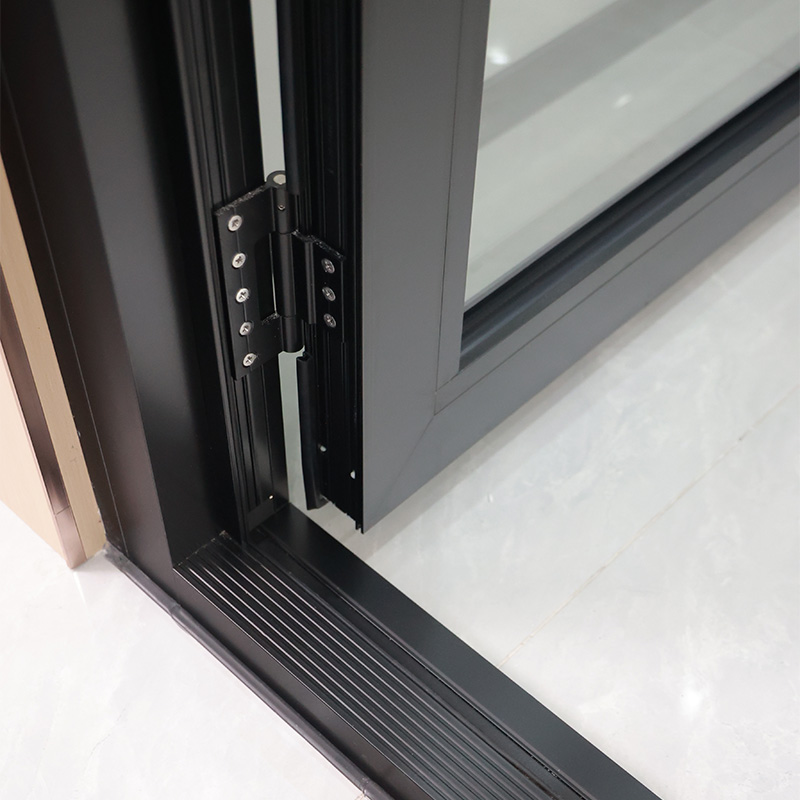 High-End European Design Glass Aluminum Door Waterproof French Style for Exterior Entry Bathroom Use for Foreign Builders