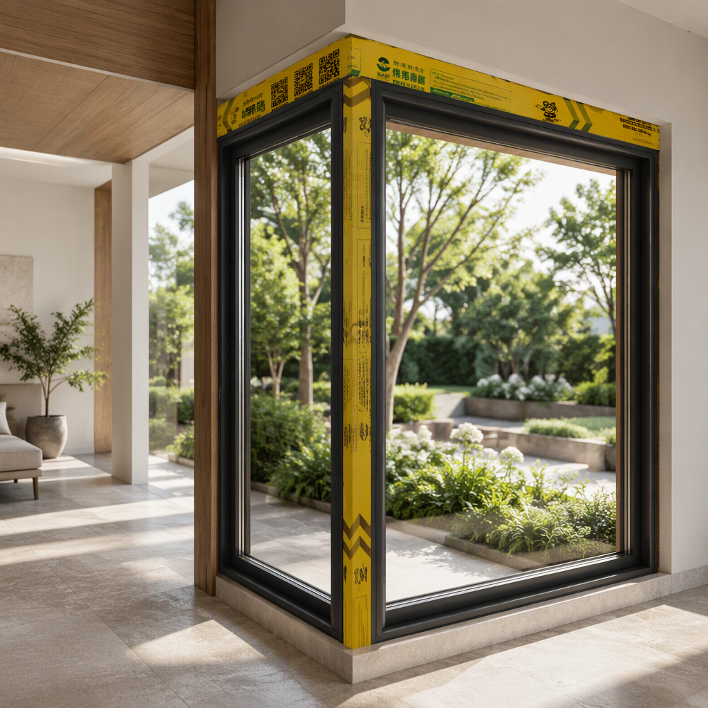 Thermal Break Aluminum Panoramic Corner Window Villa Balcony System Window