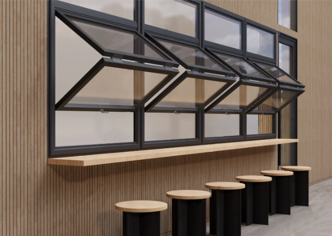 Arch Fold Balcony Glazing Folding Frameless Double Glass Window With Thermal Break