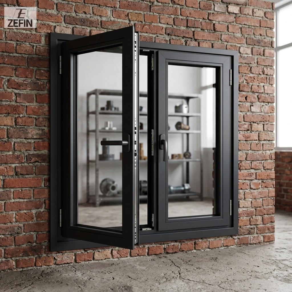 Long-Lasting Low-Maintenance Aluminum Window for Commercial Shopping Malls EU Certified Aluminum Window