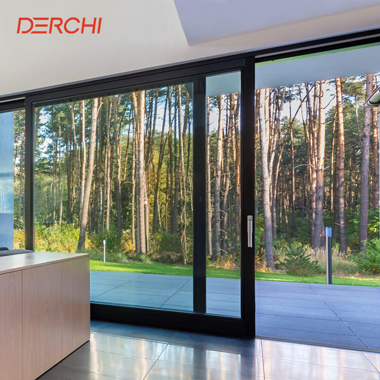 Florida Approved Large Patio Doors Modern Hurricane Impact Glass Triple or Double Glazed Lift and Sliding Door