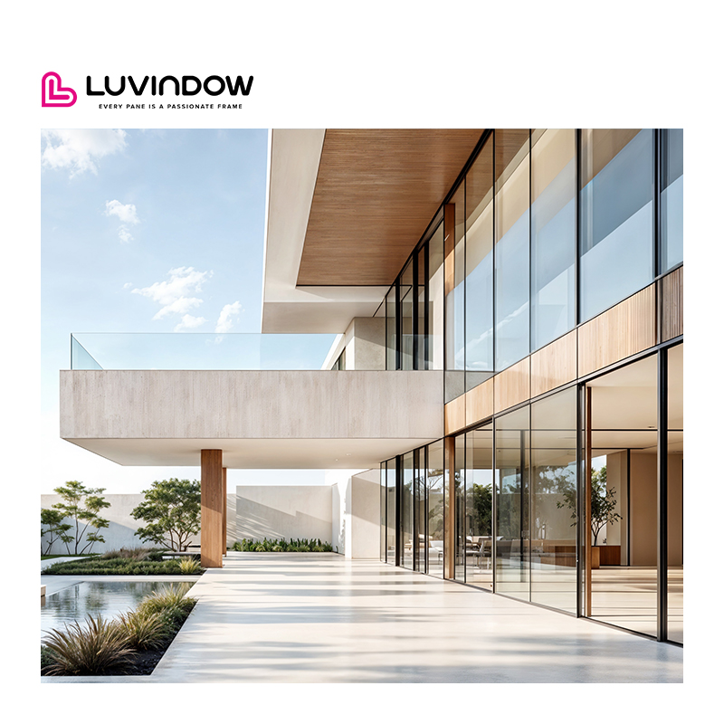 OEM Hurricane Impact Windows Thermal Break Aluminum Casement Window Double Glazing Aluminum Windows