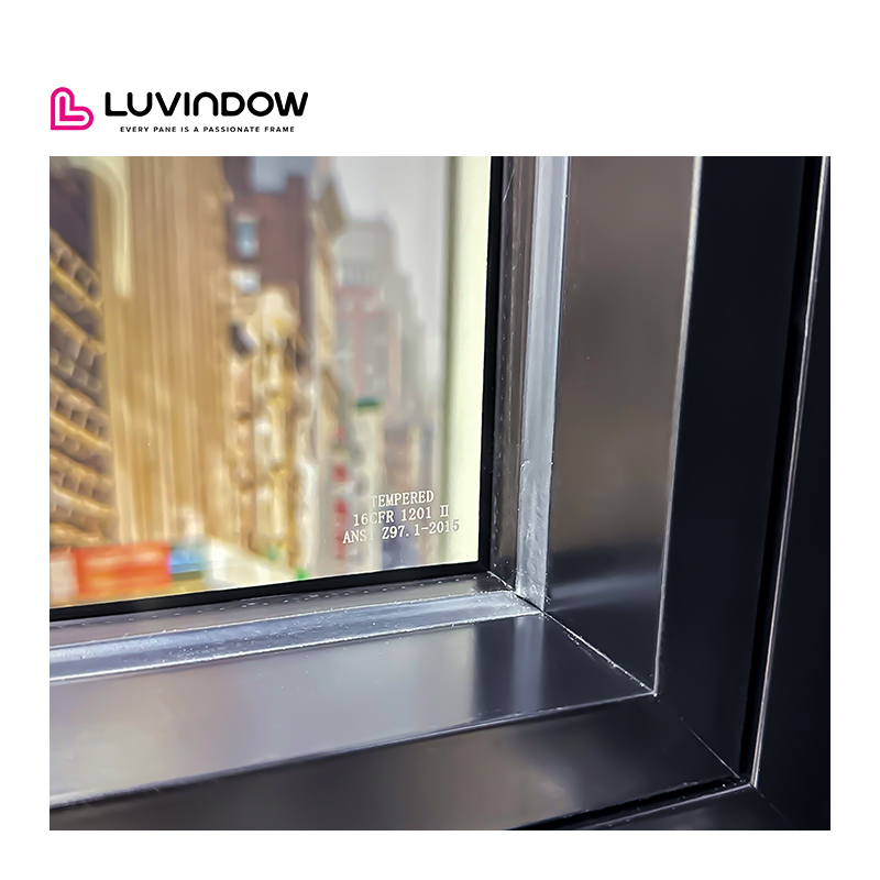 OEM Hurricane Impact Windows Thermal Break Aluminum Casement Window Double Glazing Aluminum Windows