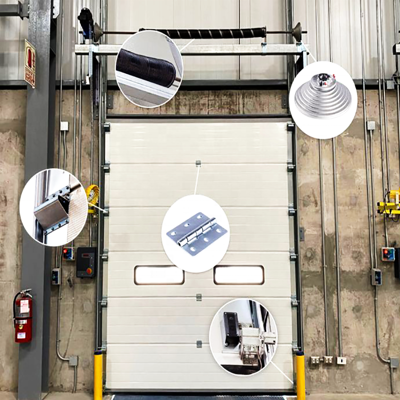 External Roll Type Metal Aluminum Alloy Industrial Lifting Door Heavy Duty Drum Spiral High Speed Door
