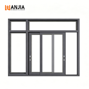 WANJIA Hurricane Impact Resistance Sliding Windows Aluminium Windows and Doors Others Sliding Window for House