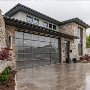 Sunnysky Heavy Duty Garage Door Aluminum Sectional Panel Hurricane Proof Multi Lock System Villa Property Access