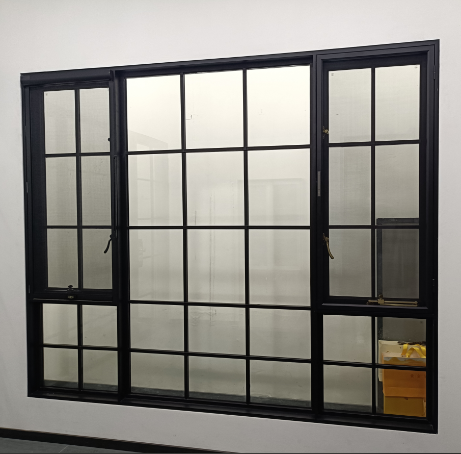 High-End Seamless Aluminium Alloy French Windows Energy Efficient For Exterior Bedroom Or Farmhouse Use