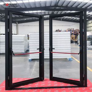 NOA Commercial Door Safety Quick Escape Door Push Glass Aluminium Storefront Exterior Doors
