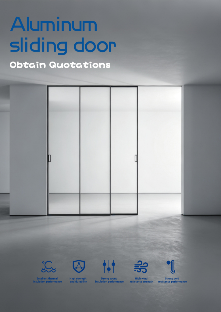 PDP Aluminium Sliding Doors Minimalist Kitchen Balcony Rainbow Glass Door Extremely Narrow Sliding Aluminum Door