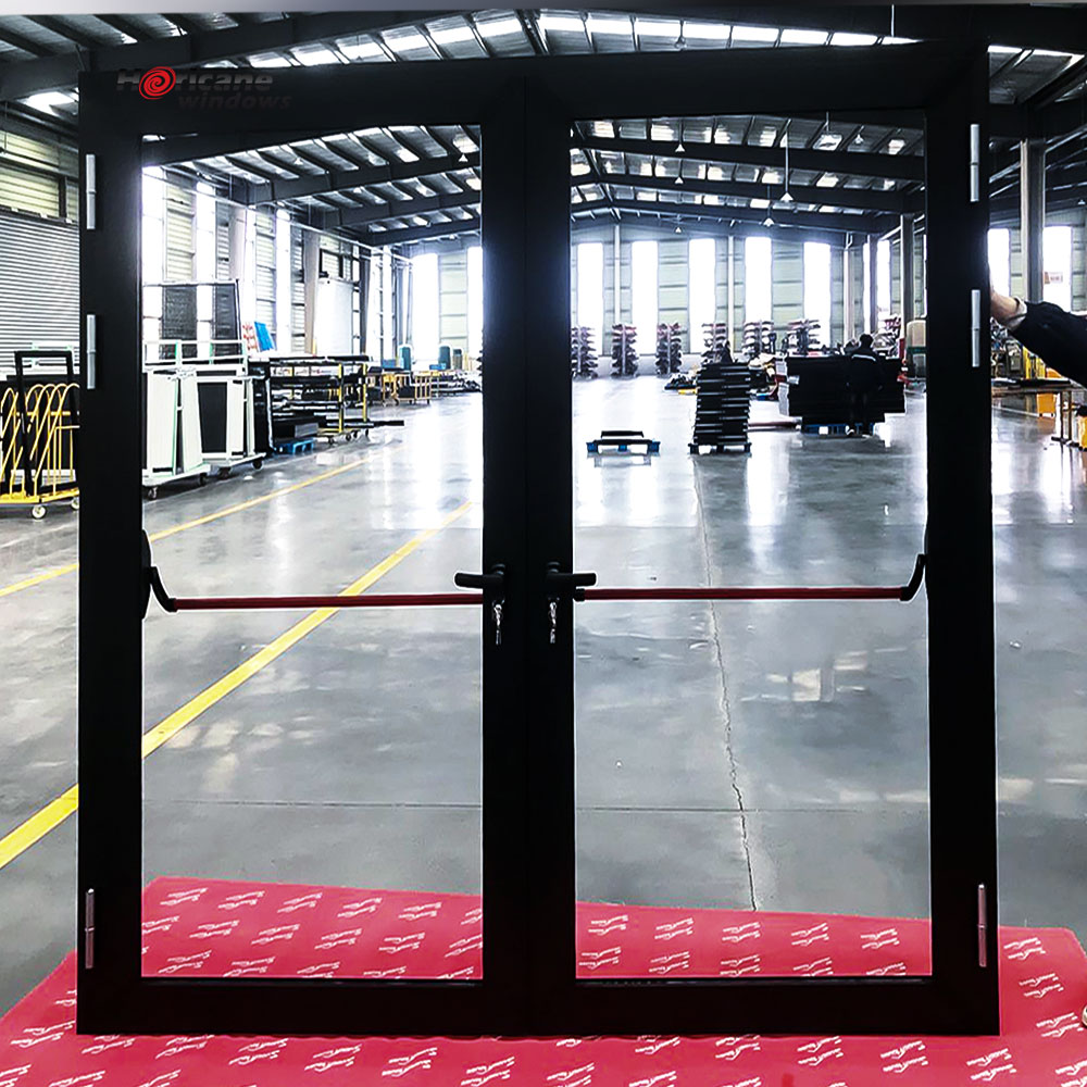 NOA Commercial Door Safety Quick Escape Door Push Glass Aluminium Storefront Exterior Doors
