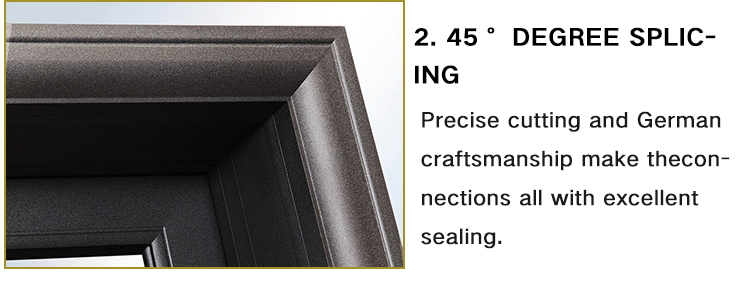 Hihaus Aluminum Casement Door Interior Bathroom Waterproof and Moisture-proof Glass Door