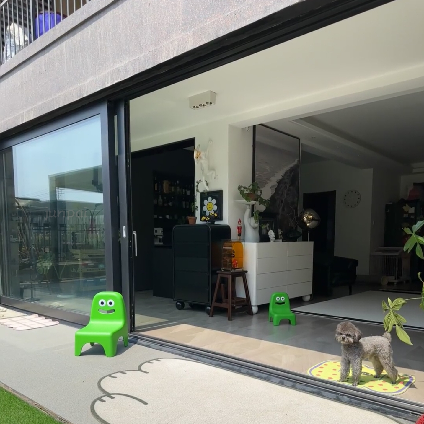 Aluminium Glass Sliding Door New Design Exterior Patio Balcony Tempwews Glass Door for Garden Interior &amp; Villa Application
