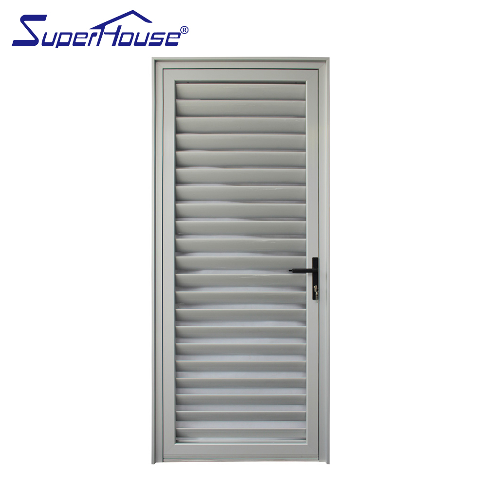 Superhouse Special Aluminium Exterior Aluminium Vented Loure Door With Chinese Best Workmanship
