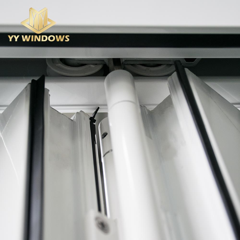 Hurricane Impact High Quality Corner Aluminium Profile Glass Bi Folding windows