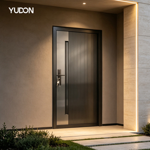 YUDON Aluminium Entrance Door Anti Rust Powder Coated Anti Theft
