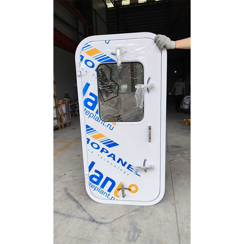 Marine Aluminum Watertight Door Multi Handwheel Locking, Solid Ship Bulkhead Door for Vessel Ferry