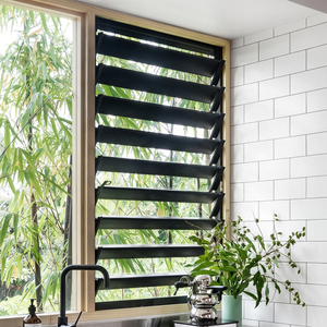 Customized Modern Aluminum Louver Windows Adjustable Aluminum Slat Jalousie Shutter Window Ventilation System Villa Project