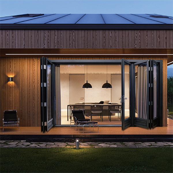 TOMA-as2047 Aluminium Door Fold Glass Door Bifold Sliding Door Darkly Glass Thermal Break