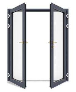 Exterior Aluminum Double French Patio Doors