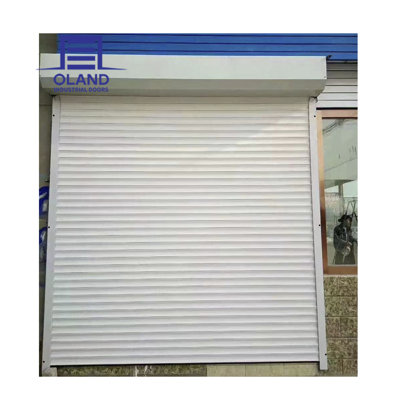 OLADN Windproof Automatic Aluminum Roller Shutter Warehouse Door Security Typhoon Resistant Vertical Electric Door 2hr Fire
