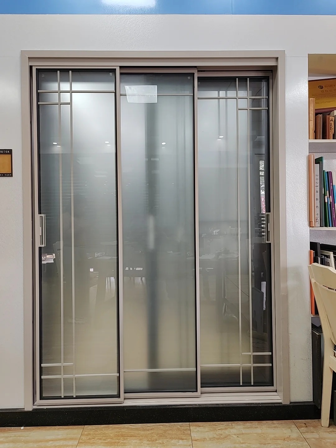 VOBO Modern Interior Aluminum Sliding Doors Double Glazed Tempered Glass Security Mesh Waterproof Soundproof Bedroom Living Room