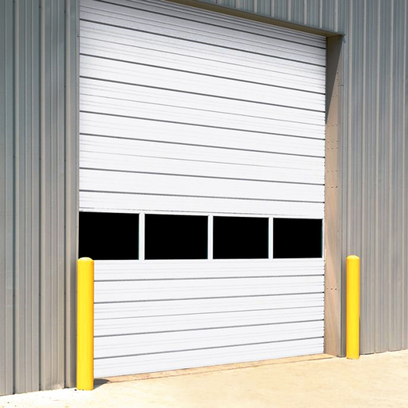 External Roll Type Metal Aluminum Alloy Industrial Lifting Door Heavy Duty Drum Spiral High Speed Door