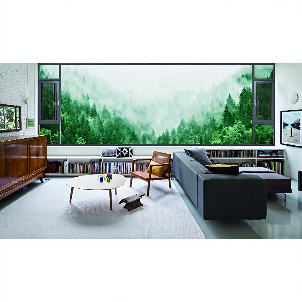120 Series Thermal Break Casement Window King Kong Mesh Inner and Outer Frame Flush Glazing for Residential Projects